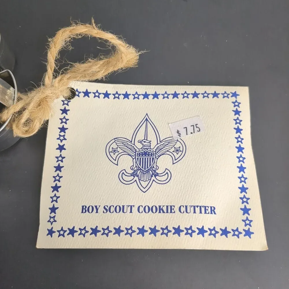 New Boy Scout Emblem Metal Cookie Cutter With Handle And Recipe Fleur De Lis